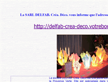 Tablet Screenshot of delfab-crea-deco.lescigales.org