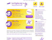 Tablet Screenshot of lescigales.org