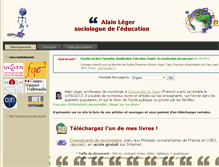 Tablet Screenshot of alain-leger.lescigales.org